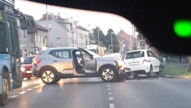 VIDEO Sudarila se dva auta na Črnomercu: 'Izgledalo je jezivo'