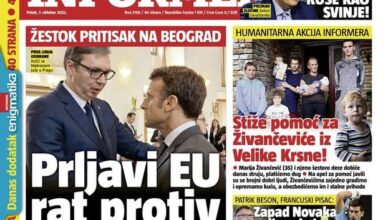 Srpske naslovnice: 'Hrvatska je proglasila rat Srbiji'. Objavili su i crtež ustaše kako kolje Srbina