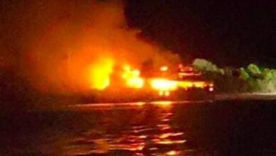 Passenger ship catches fire off Basilan