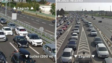 Gužve na A1: Kod Lučkog kolona tri kilometra u smjeru Zagreba
