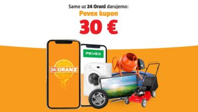 Ovo može samo Oranž: Kupon za Pevex od 30 € i 78 € drugih kupona!