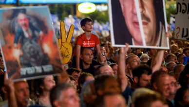 Protests against Israel's judicial overhaul in Tel Aviv