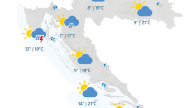 Sutra grmljavinski sustav udara Hrvatsku! Mogući su ekstremni vodostaji. Alarm za cijelu zemlju