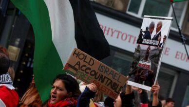 Pro-Palestinian protest in Brussels