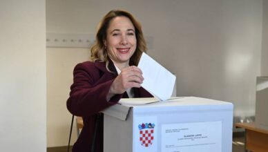 Zagreb: Predsjedni&ccaron;ka kandidatkinja Marija Selak Raspudi&cacute; glasovala na predsjedni&ccaron;kim izborima