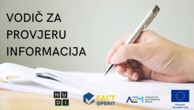 Objavljen HUDI “Vodič za provjeru informacija”