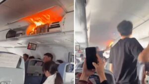 VIDEO Drama na letu: Litijska baterija izazvala požar u kabini aviona, morali prisilno sletjeti