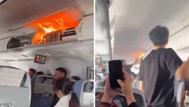 VIDEO Drama na letu: Litijska baterija izazvala požar u kabini aviona, morali prisilno sletjeti