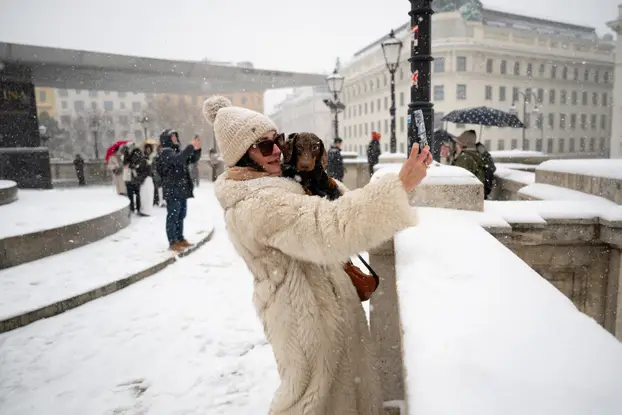 Snow and winter weather in Vienna