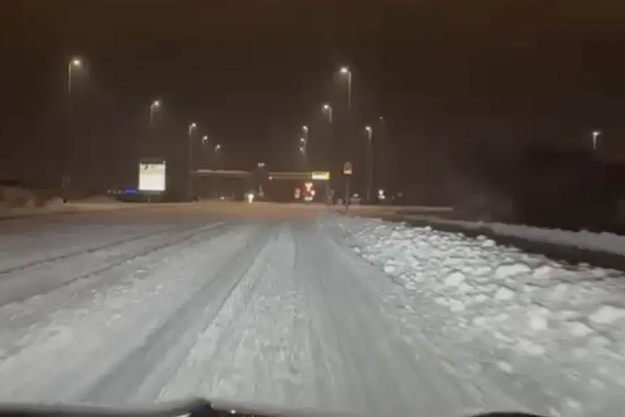 Snijeg na obilaznici u Velikoj Gorici